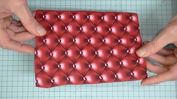 How to make a 3D Chesterfield pattern in Polymer Clay Part 1
