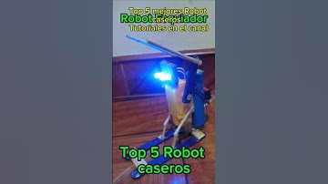 Top 5 Mini robot caseros proyectos escolar con materiales reciclados #toys #viralvideos #amazing