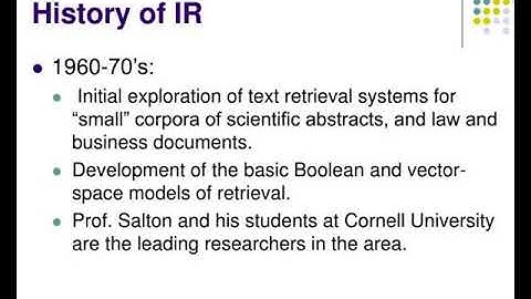 information retrieval