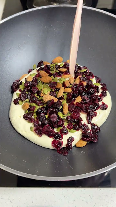 Download lagu The sweet and sour cranberries are paired with mellow nuts, and  milky aroma is so delicious! #food