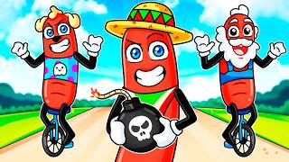 NOS CONVERTIMOS en SALCHICHAS  SILVIOGAMER en UNICYCLE TOGET