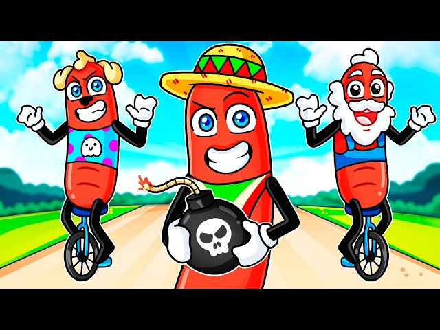 ¡NOS CONVERTIMOS en SALCHICHAS! 🌭😂💣 SILVIOGAMER en UNICYCLE TOGETHER