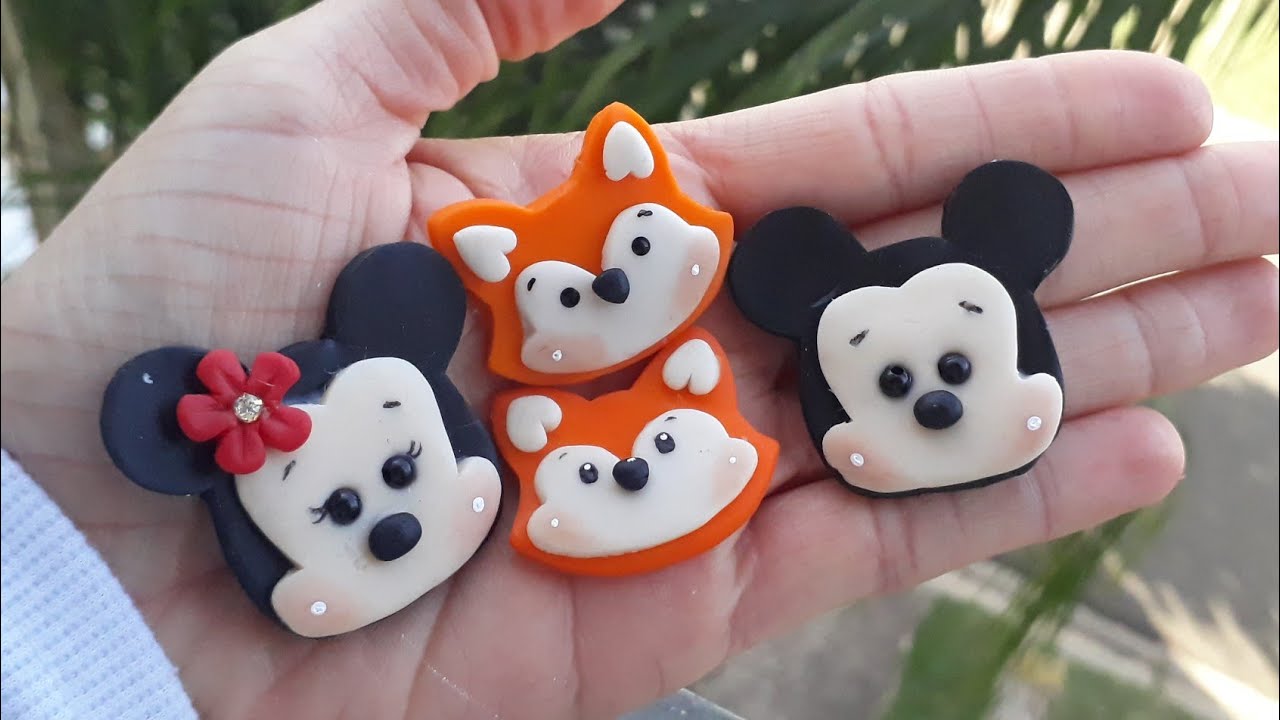 Apliques em biscuit sem cortadores , técnica da agulha