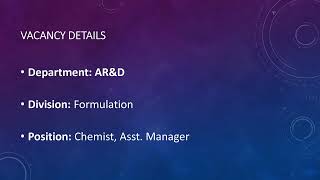 job openings for Freshers and Experienced – AR&D at Optimus Pharma screenshot 5