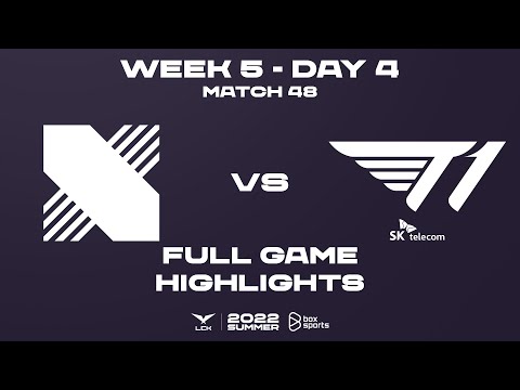 LCK Mùa Hè 2022: DRX vs T1 - Full Highlights | Ván 1, 2 | Tuần 5 Ngày 4