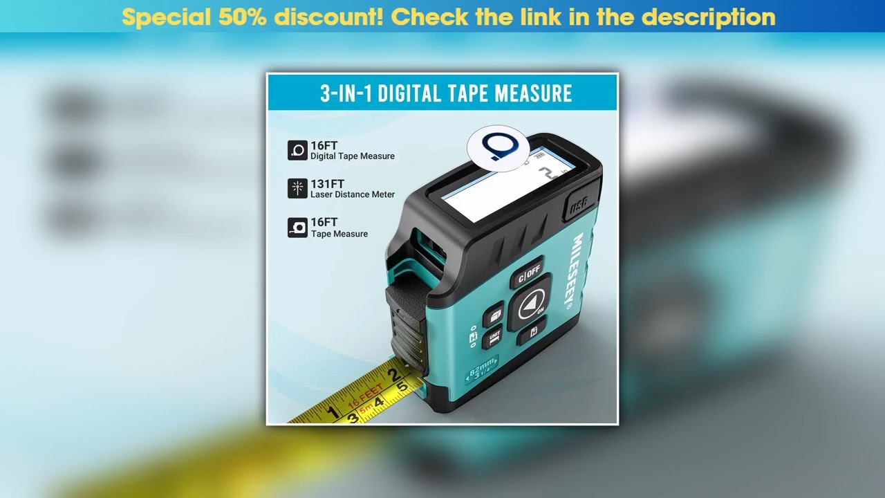 Flash Sale Mileseey Portable Laser Distance Meter Laser Rangefinder high-precision Digital  trena l