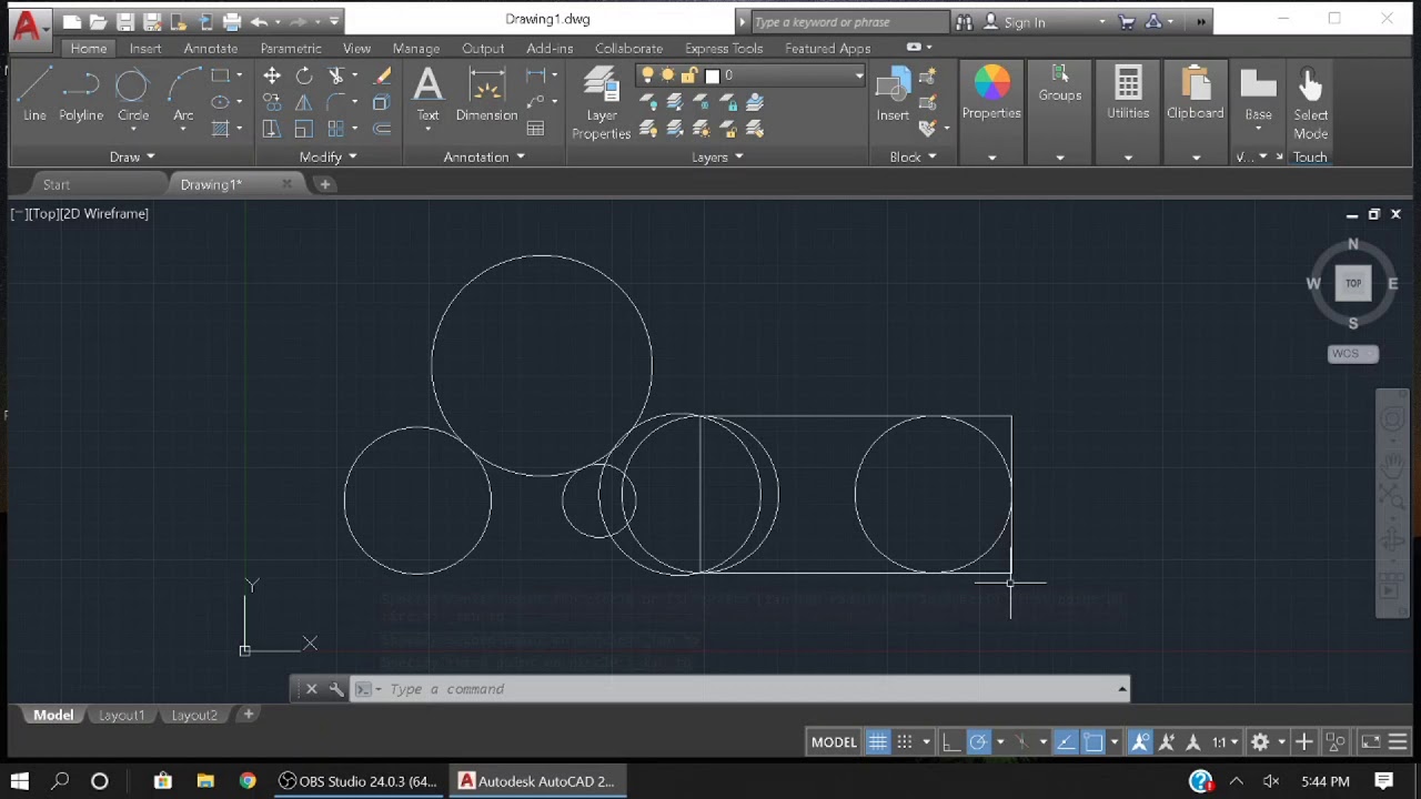 AutoCAD Tutorial 1.1 - YouTube