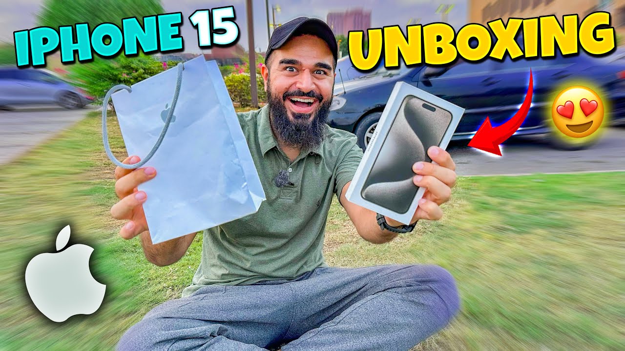 Iphone 15 pro max ki unboxing kar di 😍📱