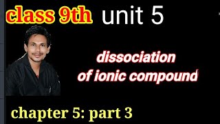 Dissociation of Ionic Compounds Class 9 ||Dissociation of Ionic Compounds||