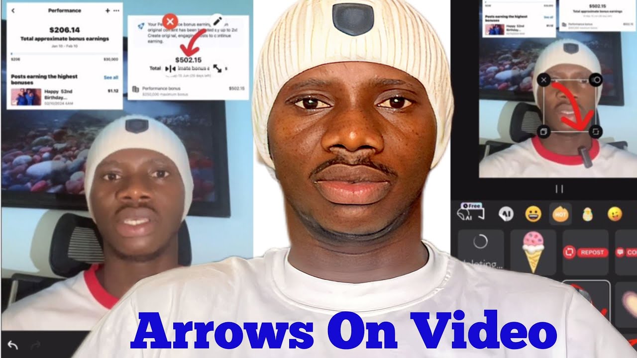 Как добавить стрелку в видео с помощью CapCut или InShot