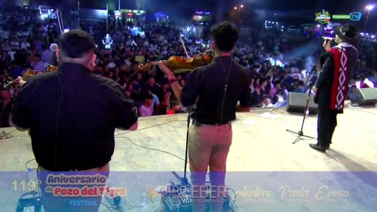 HERNAN ARIAS  EN EL FESTIVAL DE  LOS 119 ANIVERSARIOS DE POZO DEL TIGRE