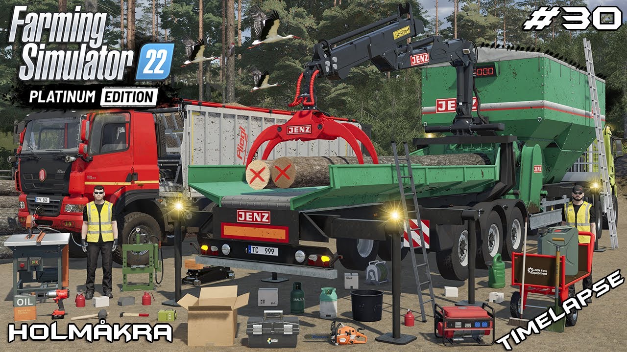 BIG WOODCHIP PRODUCTION WITH JENZ CHIPPER | Forestry ON Holmakra