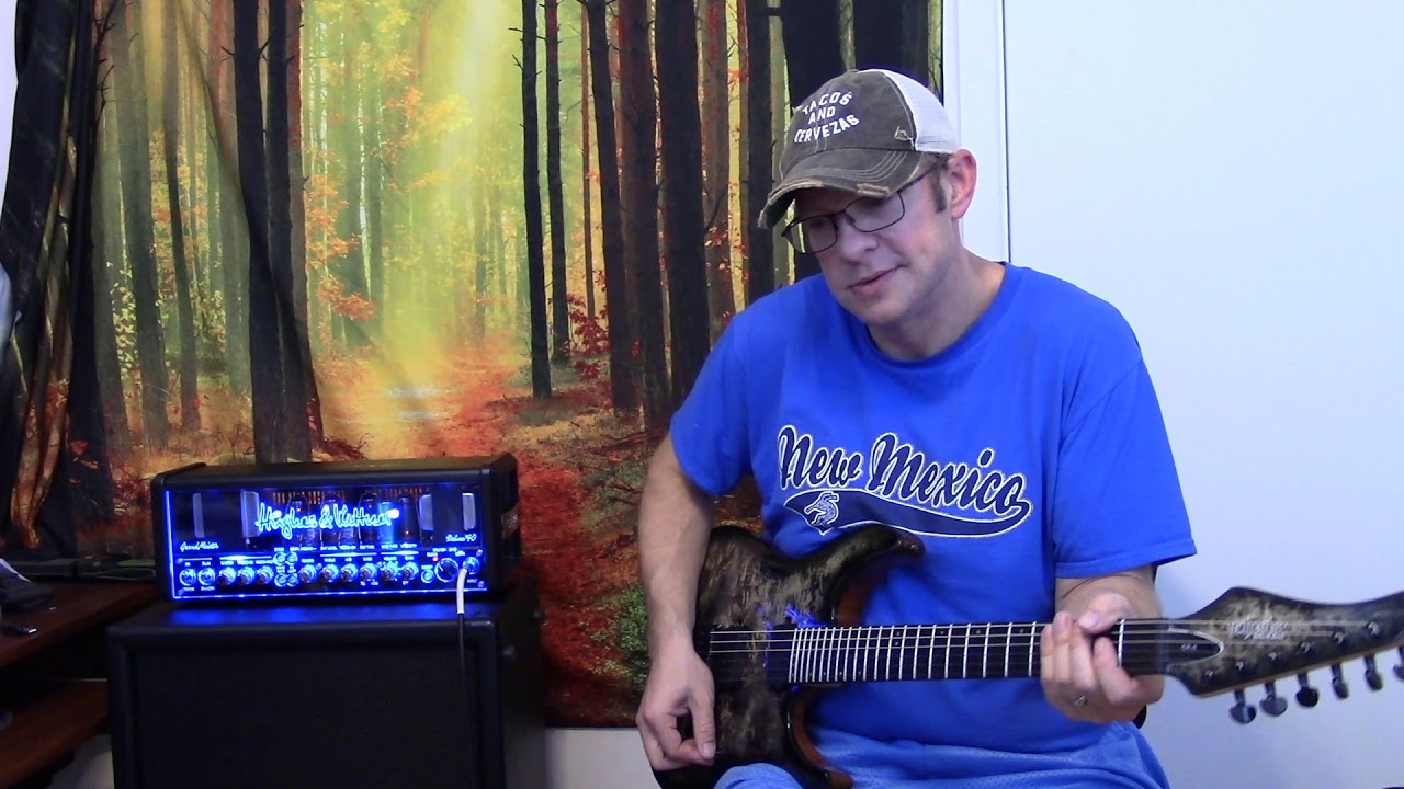 Hughes&Kettner Grandmeister 40 Deluxe (Clean Channel, Effects) demo with Schecter CR-6