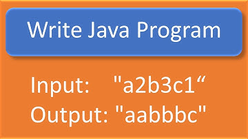 Write Java Program -input "a2b3c1" and Output should be "aabbbc"