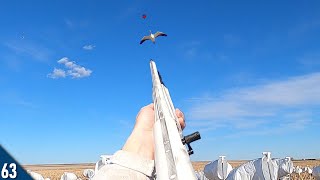 Hunting a SMALL Sock Spread in HIGH Winds | Snow Goose Hunting 2024