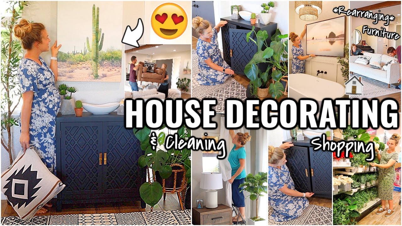 RENOVATION HOUSE DECORATING!!😍 SHOP, DECORATE & CLEAN WITH ME | OUR ARIZONA FIXER UPPER