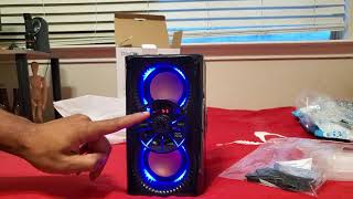 Real Review: DinDin Bluetooth Speakers, Portable Wireless Speaker with Lights Amazon Speaker