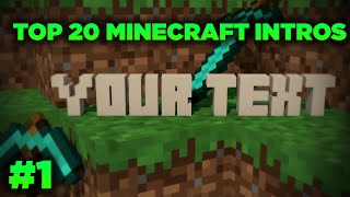 Top 20 Minecraft Intro Templates 2016 (Sony Vegas Cinema 4D WMM) Download BEST FREE Minecraft Intro