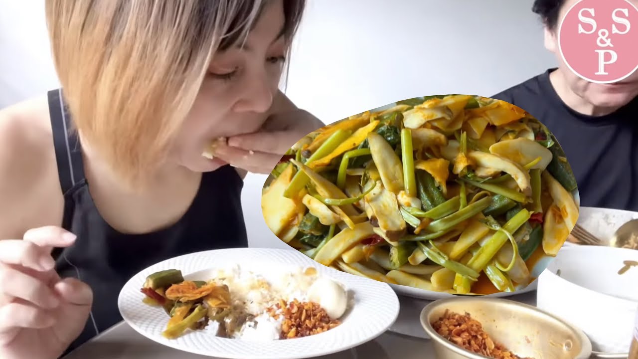 ကန်စွန်းရွက် ချဉ် စပ် ကြော် Spicy and sour morning glory fry