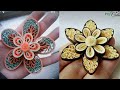 2 Easy Paper Quilling Flowers/ Advance 3D Quilled Flowers with comb/ Quilling Flower  