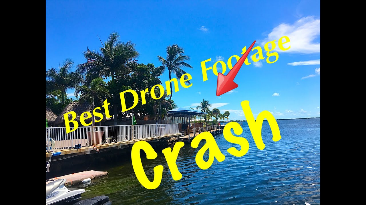 Key Largo Florida Drone Aerial Footage 4K. Crashed