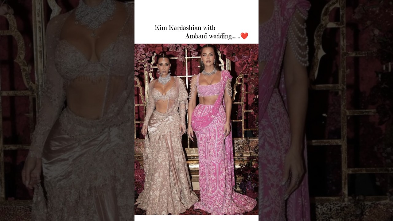 Kim Kardashian with Ambani wedding.......❤️ 