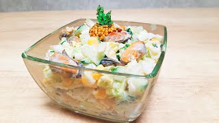 FRISCH, SAFTIG, LEICHT &amp; FÜLLEND! Chinakohl-Muschel-Salat!
