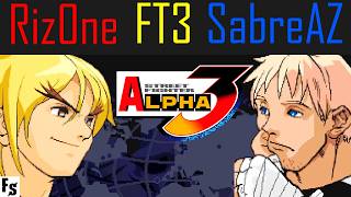 Street Fighter Alpha 3 - Riz0ne [Ken] vs SabreAZ [Cody] (Fightcade FT3)