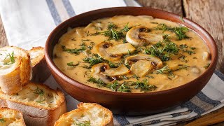 Грибной суп / суп / грибной суп рецепт / как приготовить суп с грибами из шампиньонов