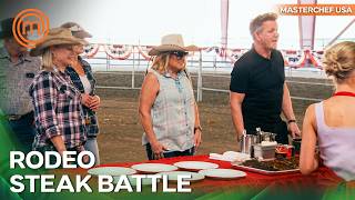 Searing Massive Ribeyes for 100 Cowboys | MasterChef USA Season 12 Episode 10