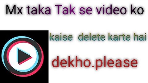 Mx taka Tak se video ko kaise delete kare Sunil Kumar official 2021 video achha laga to like Kare