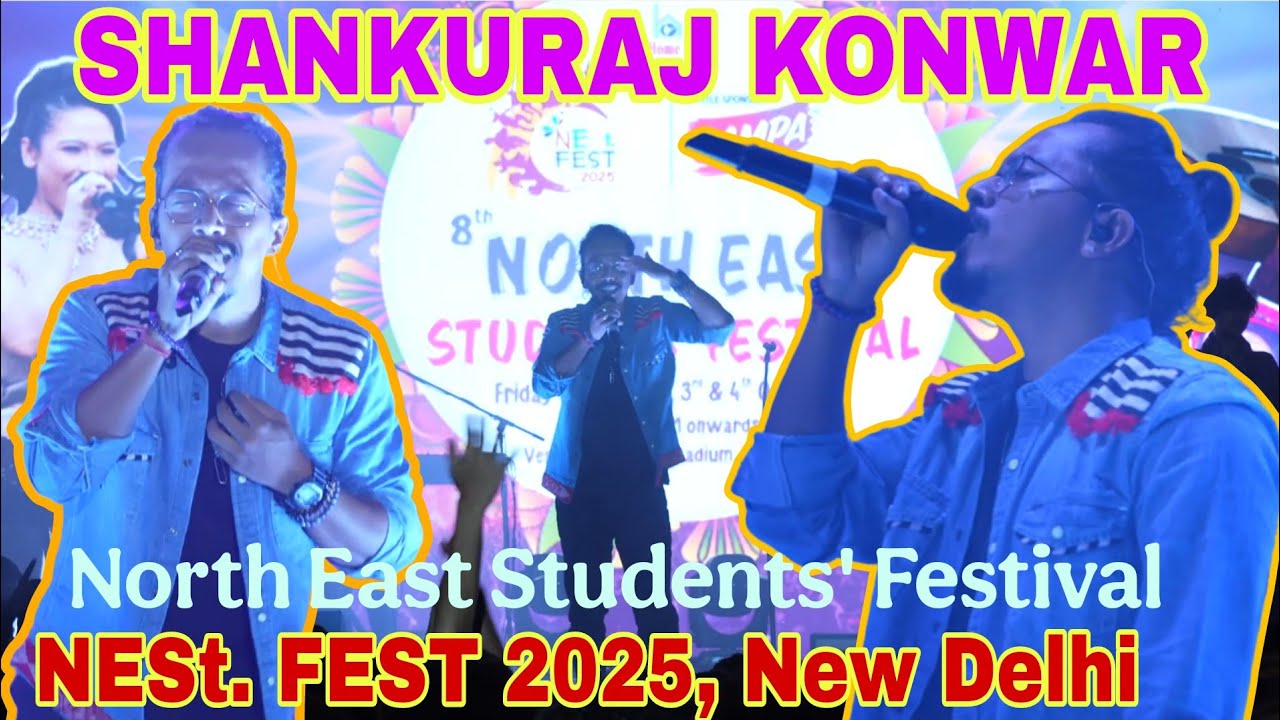 SHANKURAJ at NESt. FEST 2025, New Delhi  | Assam's singer | North East Students' Festival