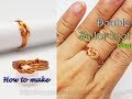 Double Square knot (Sailor knot) ring - How to make unisex wire jewelry from copper wire 466