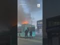 Очередной автобус МАЗ загорелся в Санкт-Петербурге #shorts
