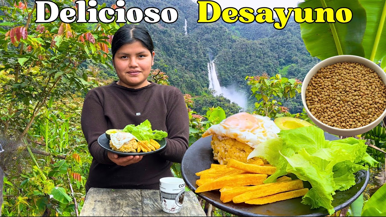 ¡Mira cómo hago MORO DE LENTEJAS para nuestro desayuno en el campo - NATHALIA