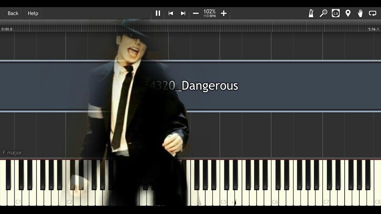 Michael Jackson - Dangerous - Synthesia Piano Tutorial