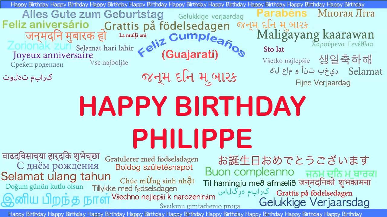 Philippe Languages Idiomas Happy Birthday Youtube