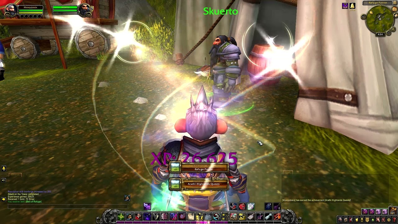 WoW, Achievement: "Arathi Highlands Quests" ...with the Rogue