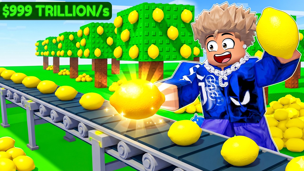 $0 to $999 TRILLION By Selling Lemons in Roblox..