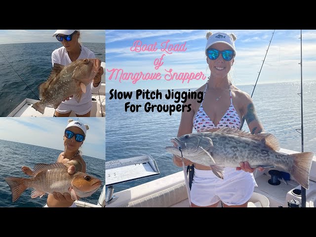 Catching a boat load of Mangrove Snappers in the Gulf of Mexico