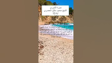 سورة الشورى اية 13 شَرَعَ لَكُم مِّنَ ٱلدِّينِ مَا وَصَّىٰ بِهِۦ نُوحٗا #اكسبلور #قران_كريم #تيك_توك