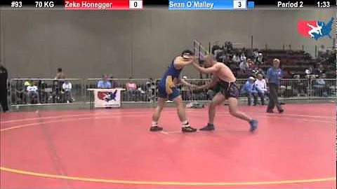 FILAJRGR: 70 KG: Zeke Honegger (Team Sehnert) vs. ...