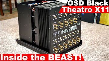 Inside a 230 Pound Amplifier!! Opening the OSD Black Theatro X11 Home Theater Amp 380 watts x 11