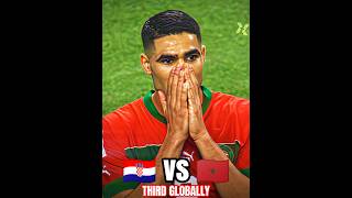 Morocco's strength vs Croatia's passion 🥶 #football #morocco #hakimi