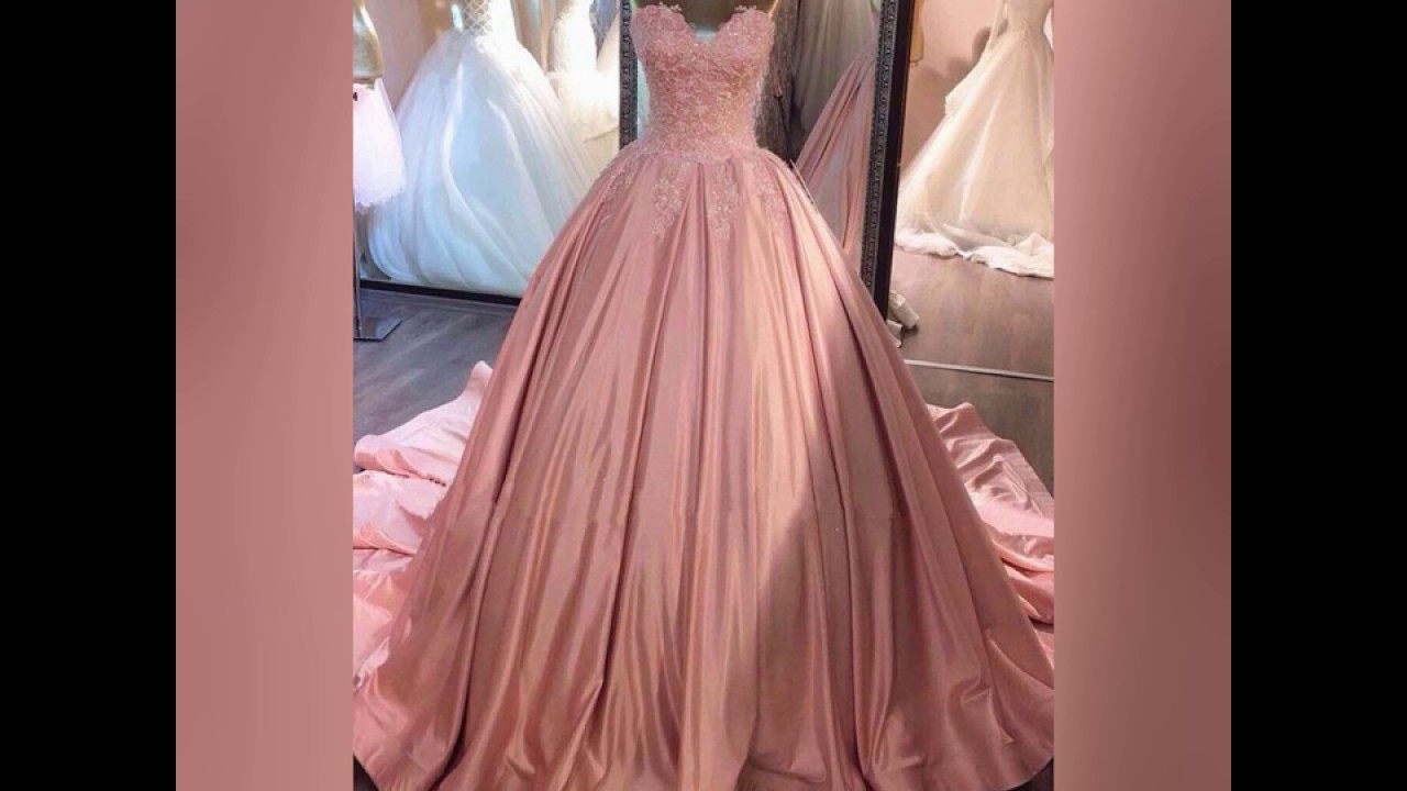 Pink Sweetheart Lace Long Ball Gown Prom Dress,sweet 16 dress OK230