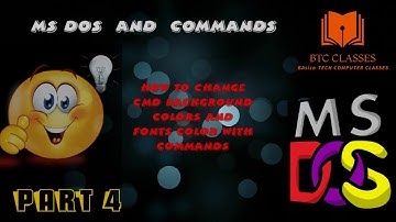 MS DOS BASICS || COMMANDS ||HINDI || PART 4