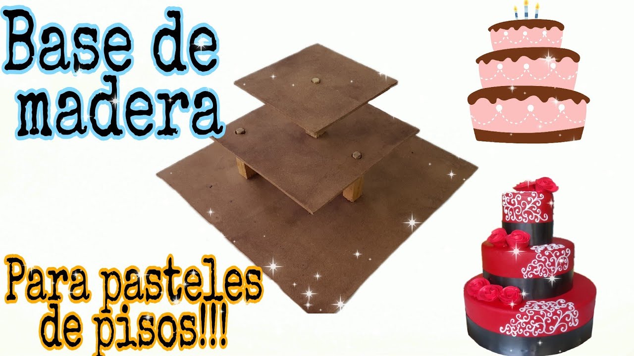 Introducir 110+ imagen como hacer una base para pastel de madera