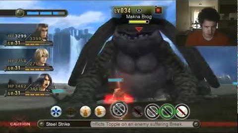 Xenoblade Chronicles - giant frog battle(?)