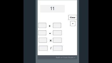 Code.org App Lab : Making a basic calculator