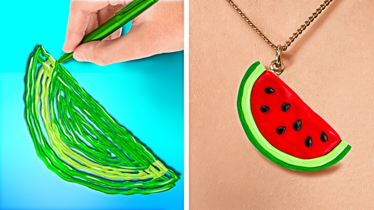 Cute Polymer Clay & 3D Pen Mini Crafts & DIYs